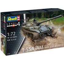 Revell 03328 T-55A/ AM  with KMT-6 EMT-5