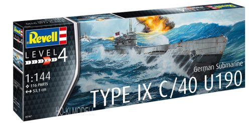 Revell 05167 German Submarine Type IX C-40 U190