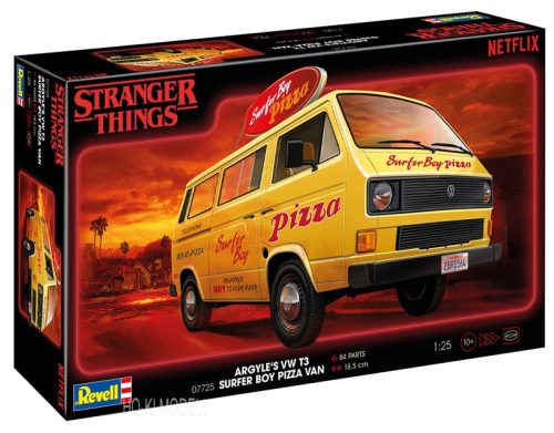 Revell 07725 Volkswagen VW T 3 Bus ""Stranger Things - Surfer Boy"
