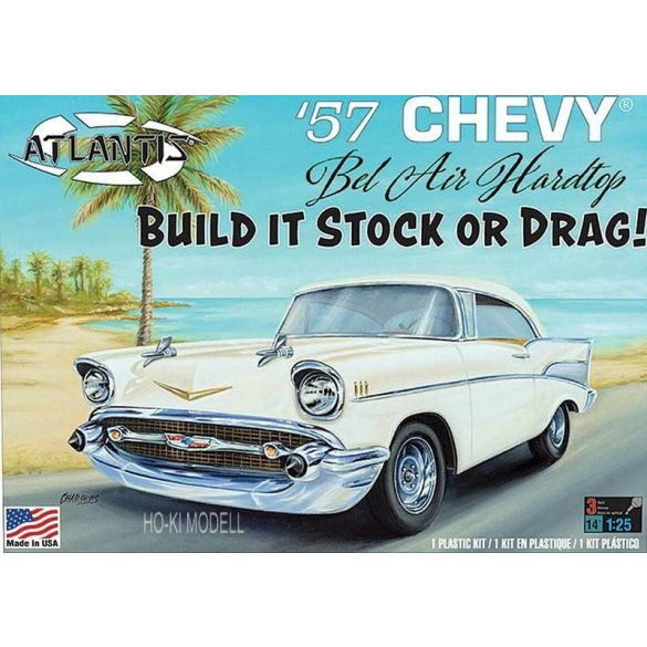 Atlantis Models  Chevy Bel Air Stock / Drag - 1957