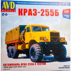 1581 AVD KrAZ-255B Platós Ponyvás Teherautó