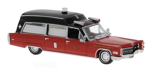Brekina 19780 Cadillac Meteor Ambulance Chicago Fire Department
