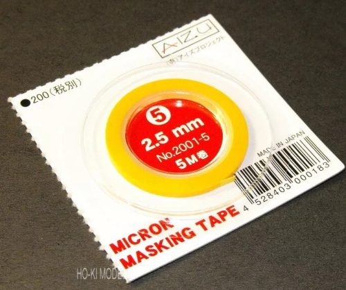 AIZU Micron Masking Tape Maszkolószalag 2,5mm x 5m