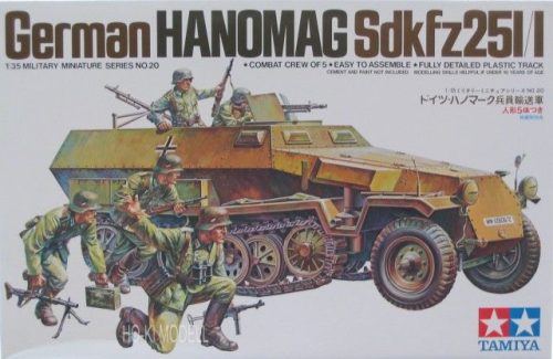 Tamiya 35020  Sd.Kfz.251/1 Hanomag + 5db figura