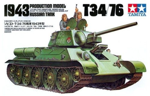 Tamiya 35059  Russian Tank T-34/76