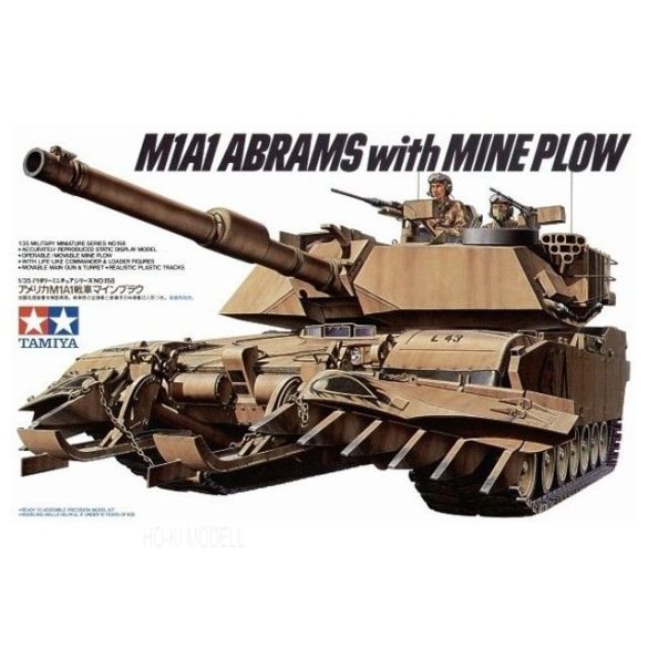 Tamiya 35158  M1A1 Abrams w/Mine Plow