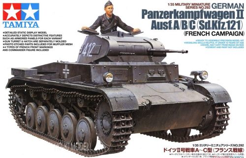 Tamiya 35292 German Pz.Kpfw.II Type A-B-C France Front