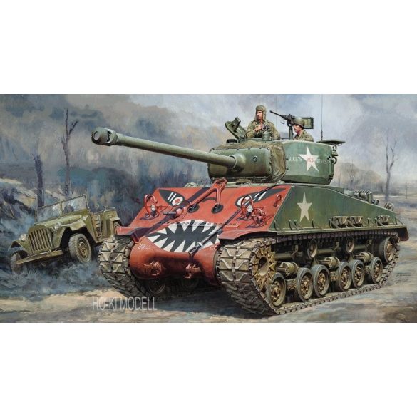 Tamiya 35359 US M4A3E8 Sherman Tank Easy Eight Korean War &  GAZ-67B