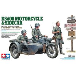 Tamiya 35384  WWII German KS600 Motorcycle & Sidecar