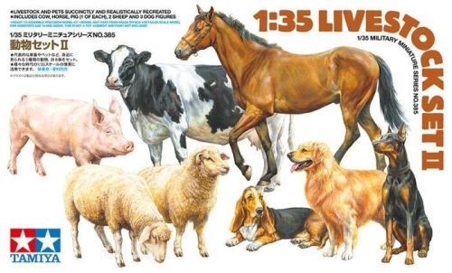 Tamiya 35385  Livestock Animal Pets Set 2