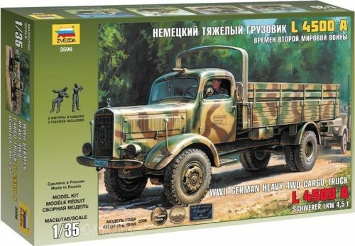 Zvezda 3596 Mercedes L-4500A German Heavy 4WD Cargo Truck