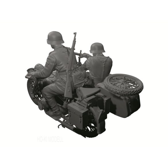 Zvezda 3607  BMW R-12 oldalkocsis motor személyzettel
