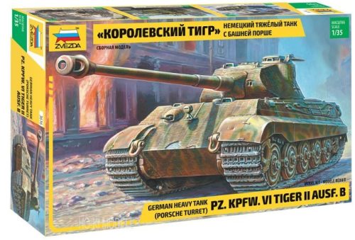 Zvezda 3616 Pz. Kpfw. VI Tiger II Ausf. B (Porsche Turret)