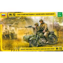   Zvezda 3639  Soviet Motorcycle Ural M-72 with sidecar and crew.