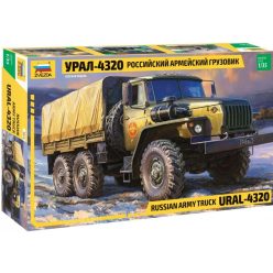 Zvezda 3654 Ural 4320 Platós Ponyvás Teherautó