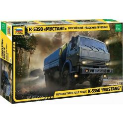Zvezda 3697 Russian Three Axle Truck KAMAZ-5350 MUSTANG