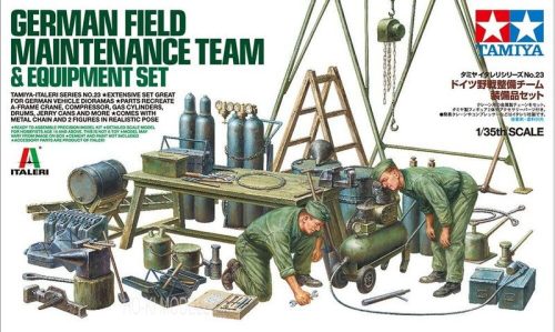 Tamiya 37023 German Field Maintenance Team - Equipment Set