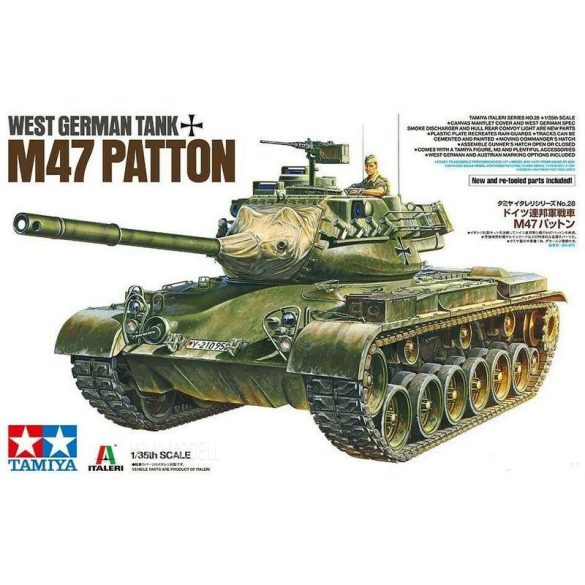 Tamiya 37028 West German Tank M47 Patton 