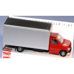 Busch 41850 Ford E-350 Dobozos Teherautó (piros fülke)