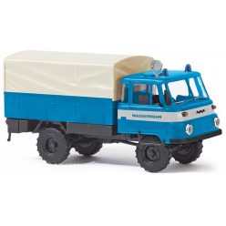   Busch 50252 Robur LO 2002A  Platós Ponyvás Teherautó "Wasserwehr"