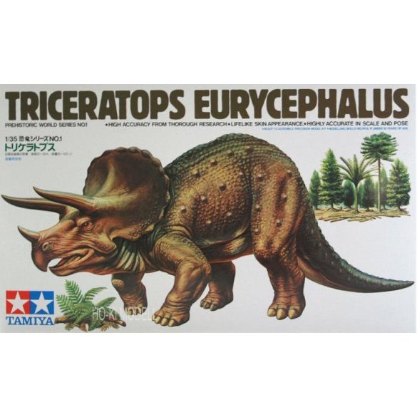 Tamiya 60201 Triceratops Eurycephalus - Dinosaur Diorama Set 