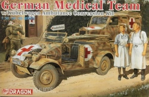 Dragon 6137 German Medical Team. With Kubelwagen Ambulance Conversion Kit