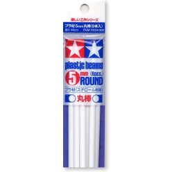 Tamiya 5mm Plastic Round Bar (6pcs)