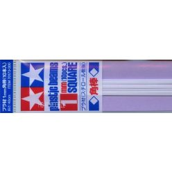 Tamiya 70173  Plastic Square Bar 1mm (10pcs)