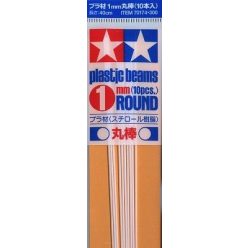 Tamiya 70174  Plastic Round Bar 1mm  (10pcs)