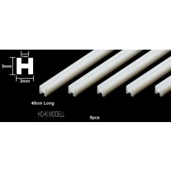  Tamiya 70201 Plastic Beams 3 mm H-Shaped