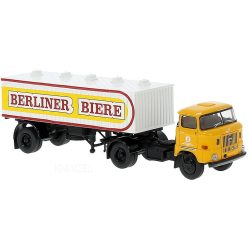   Brekina 71212 IFA W-50 Nyergesvontató Teherautó Sör Szállító Pótkocsival - Berliner Biere