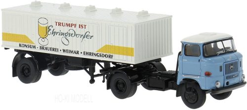 Brekina 71218 IFA W-50 Nyergesvontató Teherautó Sör Szállító Pótkocsival - Ehringsdorfer Beer