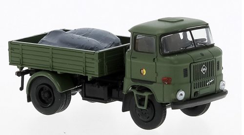 Brekina 71257 IFA W-50 Rövid Platós Teherautó Rakománnyal - NVA