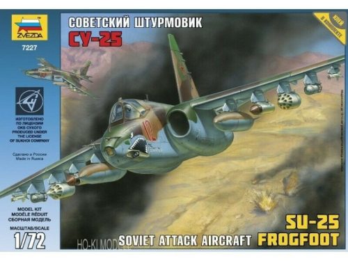 Zvezda 7227 Soviet Attack Aircraft SU-25 FROGFOOT 