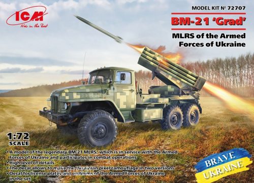 ICM 72707  BM-21 Grad, MLRS of the Armed Forces of Ukraine