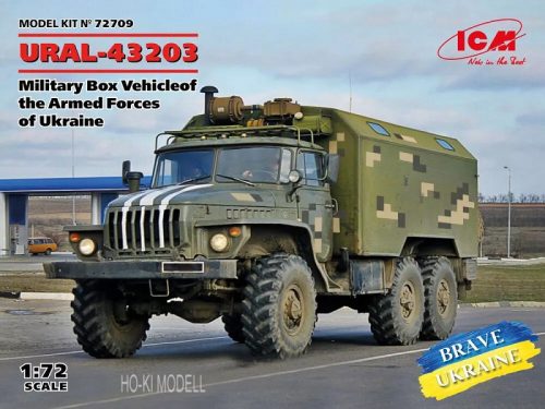 ICM 72709 URAL-43203 Military Box Vehicle of the Armed Forces of Ukraine