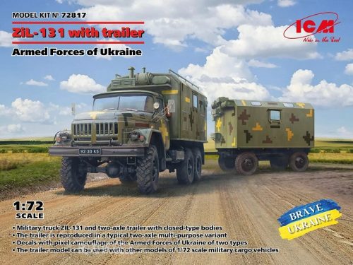 ICM 72817 Truck with trailer Armed Forces of Ukraine ZiL-131