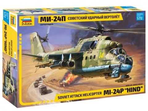 Zvezda 7315 Soviet Attack Helicopter MI-24P 