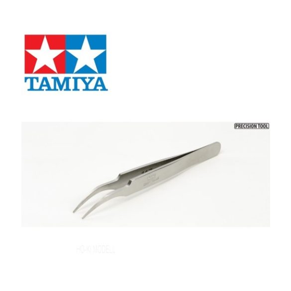 Tamiya 74108 HG Angled Tweezers - Ives csipesz kör alakú végződéssel