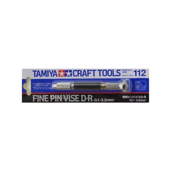 Tamiya 74112 kézi fúró New Fine Pin Vise D (0.1-3.2mm)