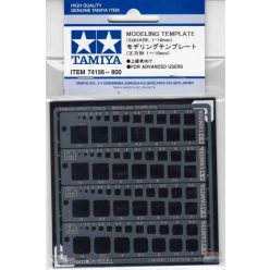 Tamiya 74156 Modellező Sablon (Négyzet1-10mm)