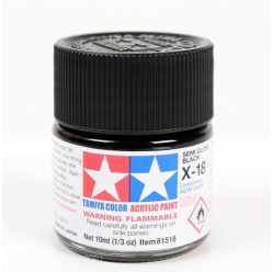 Tamiya 81518 MINI X-18 SEMI GLOSS BLACK