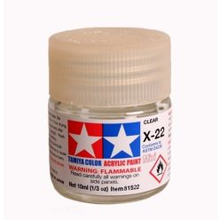 Tamiya 81522 MINI X-22 CLEAR