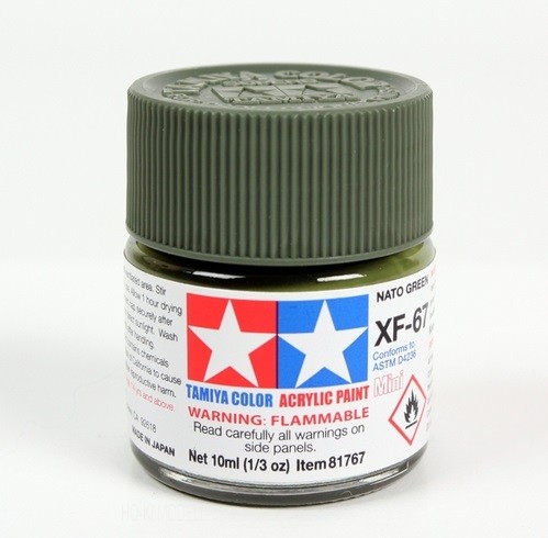 Tamiya 81767 MINI XF-67 NATO GREEN