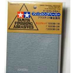   Tamiya 87024 Finishing Abrasives - Csiszolópapírok (1200, 1500, 2000)
