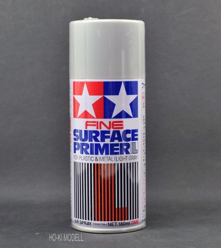 Tamiya 87064 Surface Primer Alapozó FINE Világos szürke 180ml 