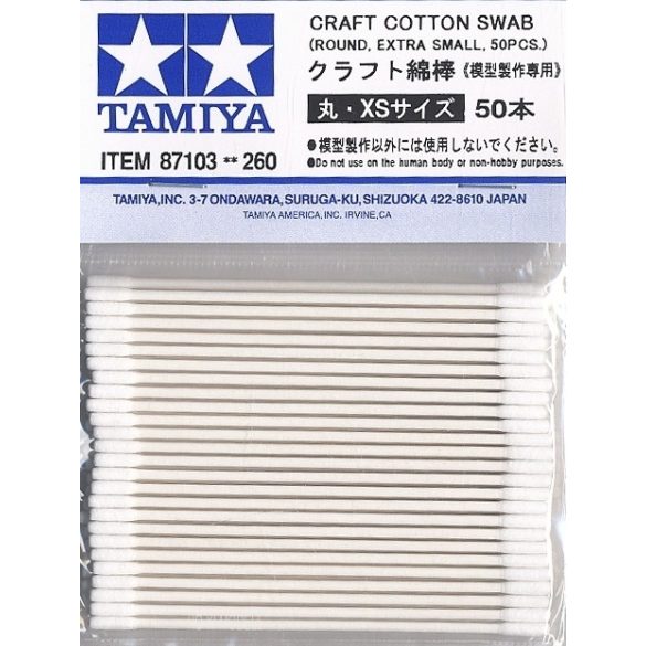Tamiya 87103 Craft Cotton Swab - Kézműves Pamut Tampon