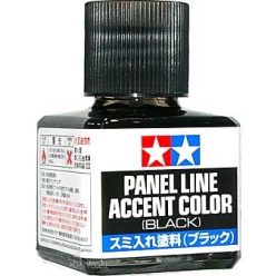   Tamiya 87131 Panelvonal  kihúzó folyadék - Fekete - 40 ml.