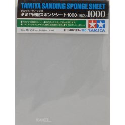   Tamiya 87149  Sanding Sponge Sheet - 1000  Tamiya csiszoló szivacs lap