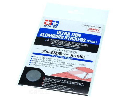 Tamiya 87226 Ultra Thin Aluminium Sticker Sheets - 2db